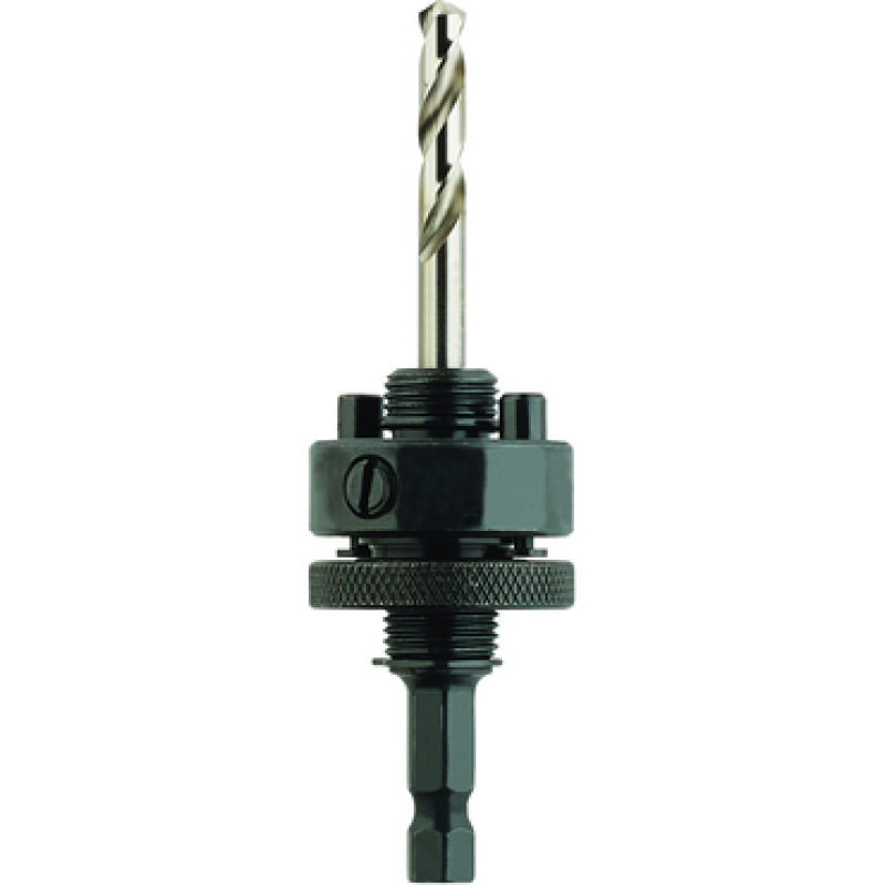 Arbor For 1-1/4 - 6 Hole Saws 3/8 Hex Shank Quick Change Type