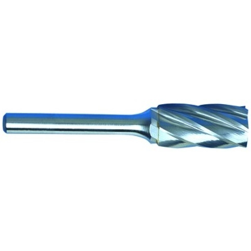 Carbide Burr for Aluminum SA-3NF Cylinder Shape No End Cut 3/8" Diameter 3/4" Long 1/4" Shank Made In U.S.A.