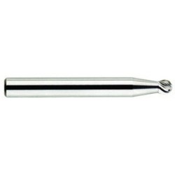Carbide Burr SD-11 Ball Shape 1/8" Diameter 3/32" Long 1/4" Shank Single Cut Made In U.S.A.