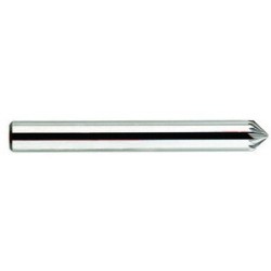 Carbide Burr SK-1 Cone Shape 90 Degrees 1/4" Diameter 1/8" Long 1/4" Shank Single Cut Made In U.S.A.