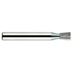 Carbide Burr SN-1 Inverted Cone Shape 1/4" Diameter 5/16" Long 1/4" Shank Double Cut Made In U.S.A.