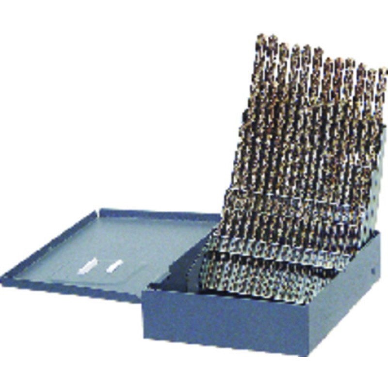Drill Set 60 Piece #1 to #60 Jobber Length High Speed Steel Bright Made In U.S.A.