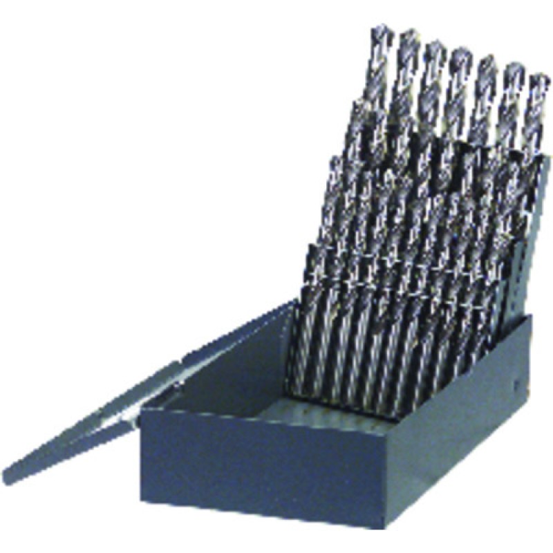 Drill Set 26 Piece A to Z Jobber Length Cobalt M42 Bright Made In U.S.A.