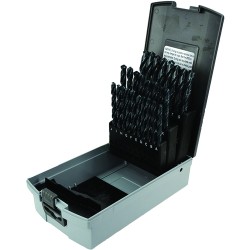 Drill Set 26 Piece A to Z Jobber Length High Speed Steel Black Oxide Made In U.S.A.