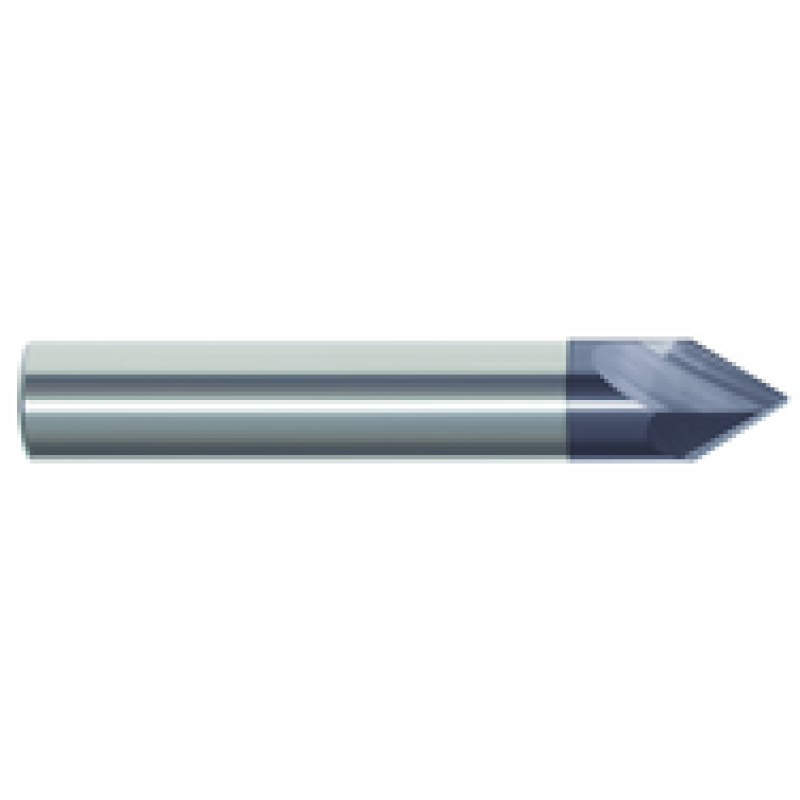 3/8 Chamfer Mill 60 Degree 2 Flute Carbide ALTiN Made In U.S.A.