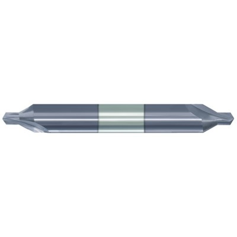 #2 Combined Drill and Countersink 60 Degree Plain Type Carbide ALTiN Made In U.S.A.