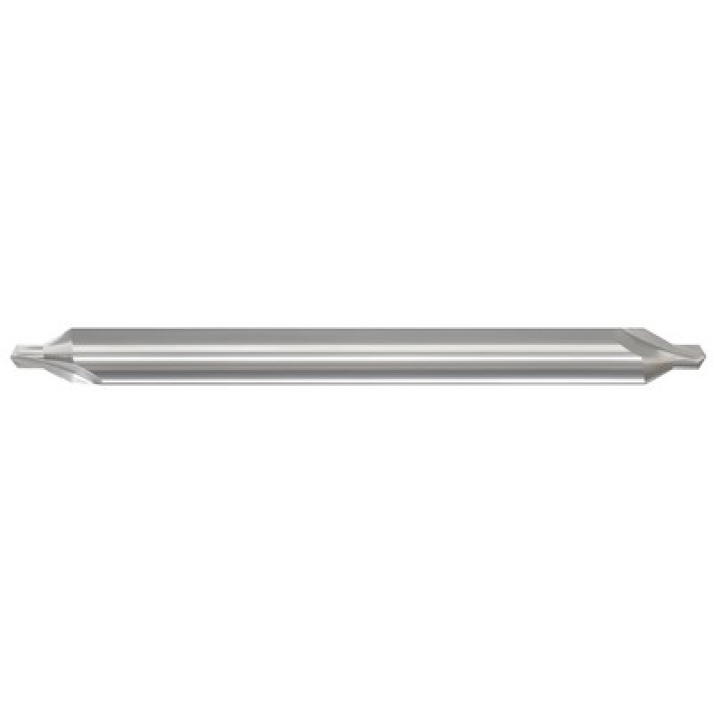 #7 Combined Drill and Countersink 60 Degree Plain Type 6" OAL Carbide Bright Made In U.S.A.