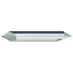 50494 - 1/2 Double End 110 Degree 1 Flute Carbide Bright Made In U.S.A.