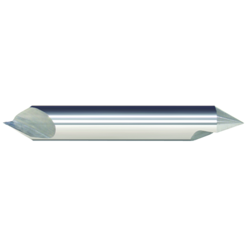 50488 - 3/8 Double End 110 Degree 1 Flute Carbide Bright Made In U.S.A.