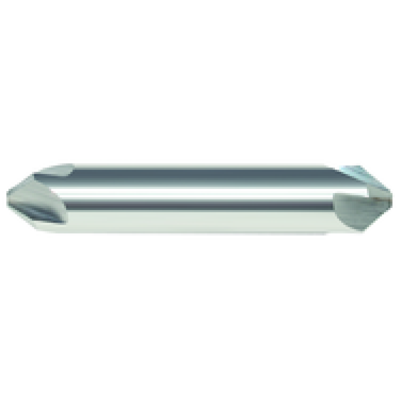 50554 - 3/4 Double End 110 Degree 4 Flute Carbide Bright Made In U.S.A.