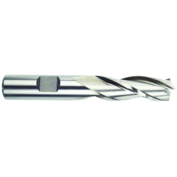 1" 3 Flute 1" Shank Single End Center Cutting High Speed Steel Regular Length Bright Made In U.S.A.