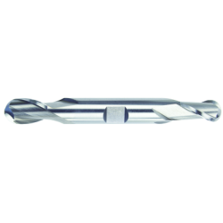 1/2 2 Flute 1/2 Shank Double End Ball Center Cutting High Speed Steel Regular Length Bright Made In U.S.A.