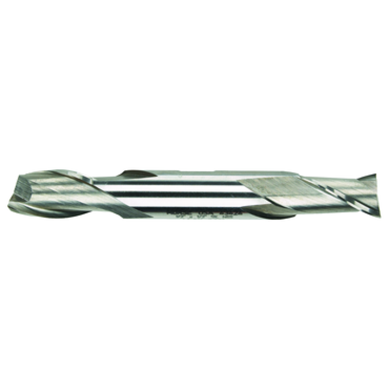 1/8 2 Flute 3/8 Shank Double End Center Cutting Cobalt Regular Length Bright Made In U.S.A.