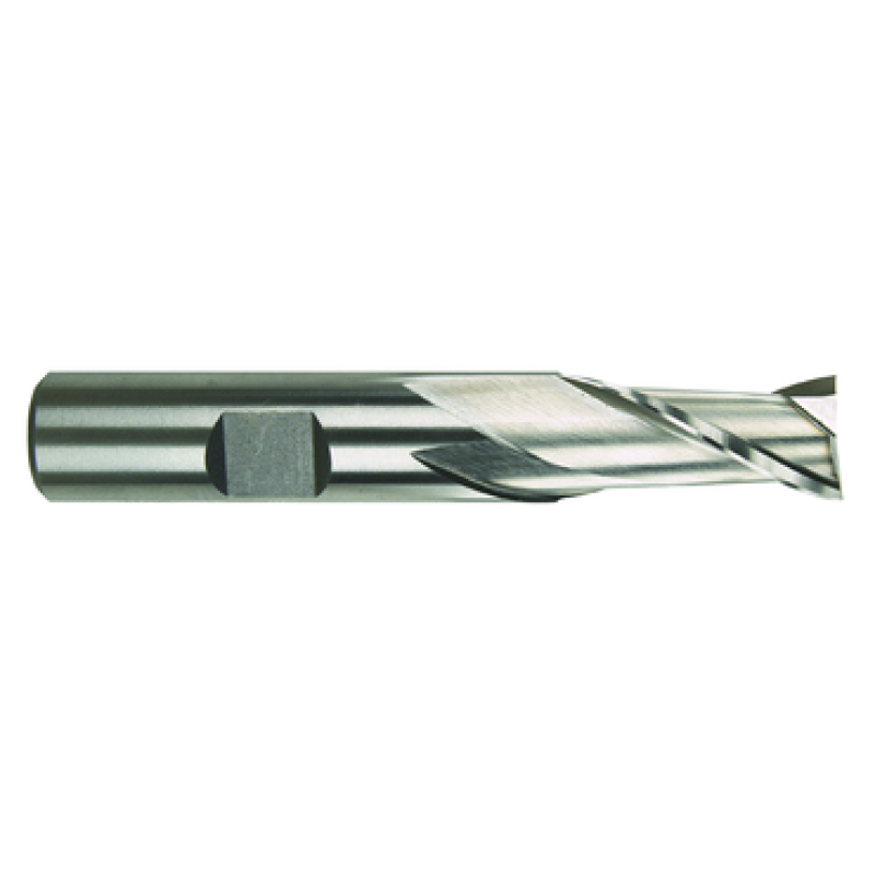 33/64 2 Flute 1/2 Shank Single End Center Cutting High Speed Steel Regular Length Bright Made In U.S.A.