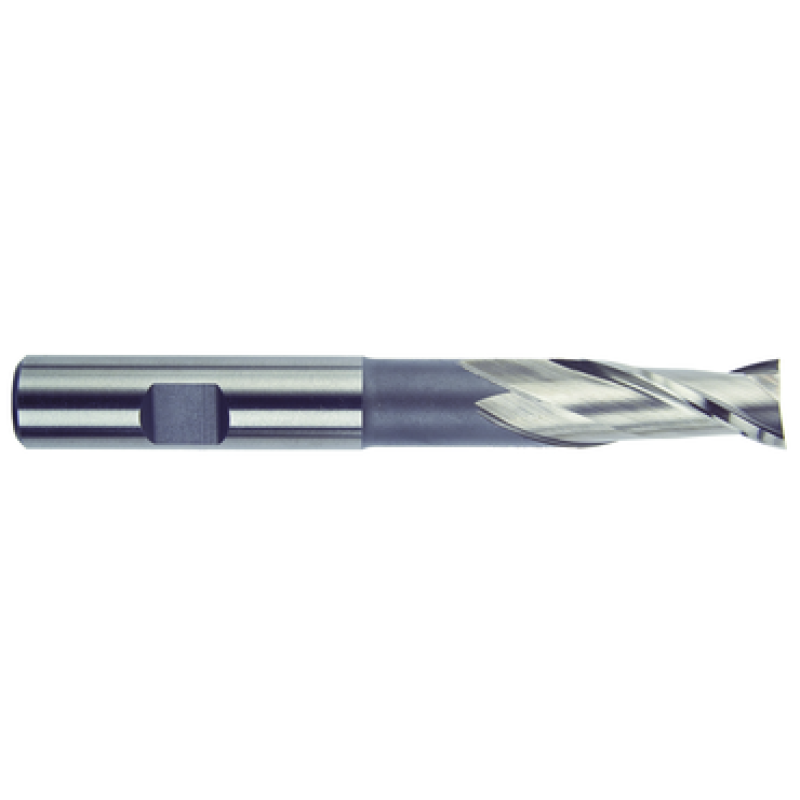 5/8 2 Flute 5/8 Shank Single End Center Cutting High Speed Steel Extended Length Bright Made In U.S.A.