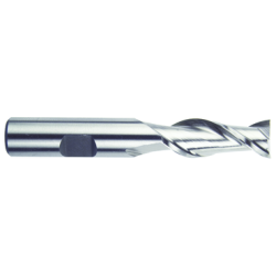 1" 2 Flute 1" Shank Single End Center Cutting High Speed Steel Regular Length Bright Made In U.S.A.