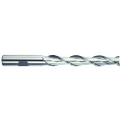 1" 2 Flute 1" Shank Single End Center Cutting High Speed Steel Extra Long Length Bright Made In U.S.A.