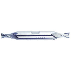 1/4 2 Flute 3/8 Shank Double End Center Cutting High Speed Steel Stub Length Bright Made In U.S.A.