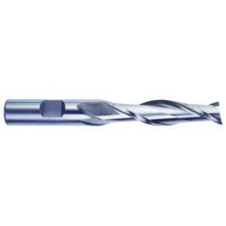 1" 2 Flute 1" Shank Single End Center Cutting Cobalt Long Length Bright Made In U.S.A.