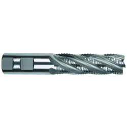 1" 5 Flute 1" Shank Single End Center Cutting Coarse Pitch Cobalt Long Length Bright Made In U.S.A.