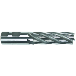 1" 5 Flute 1" Shank Single End Center Cutting Fine Pitch Cobalt Long Length Bright Made In U.S.A.