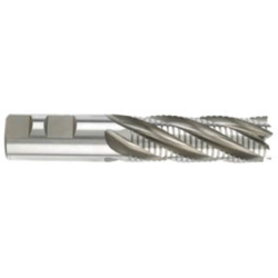 1" 5 Flute 1" Shank Single End Center Cutting Roughing/Finishing Cobalt Extra Long Length Bright Made In U.S.A.