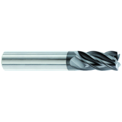 1" 5 Flute 1" Shank HPE High Performance End Mills Single End Center Cutting/Corner Radius .030-.035 Carbide Regular Length AlTiN Made In U.S.A.