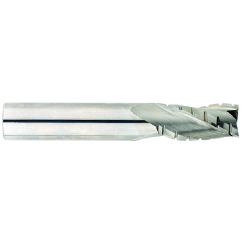 1/4 3 Flute 1/4 Shank Single End Center Cutting Roughing/Finishing Carbide Regular Length ALTiN Made In U.S.A.