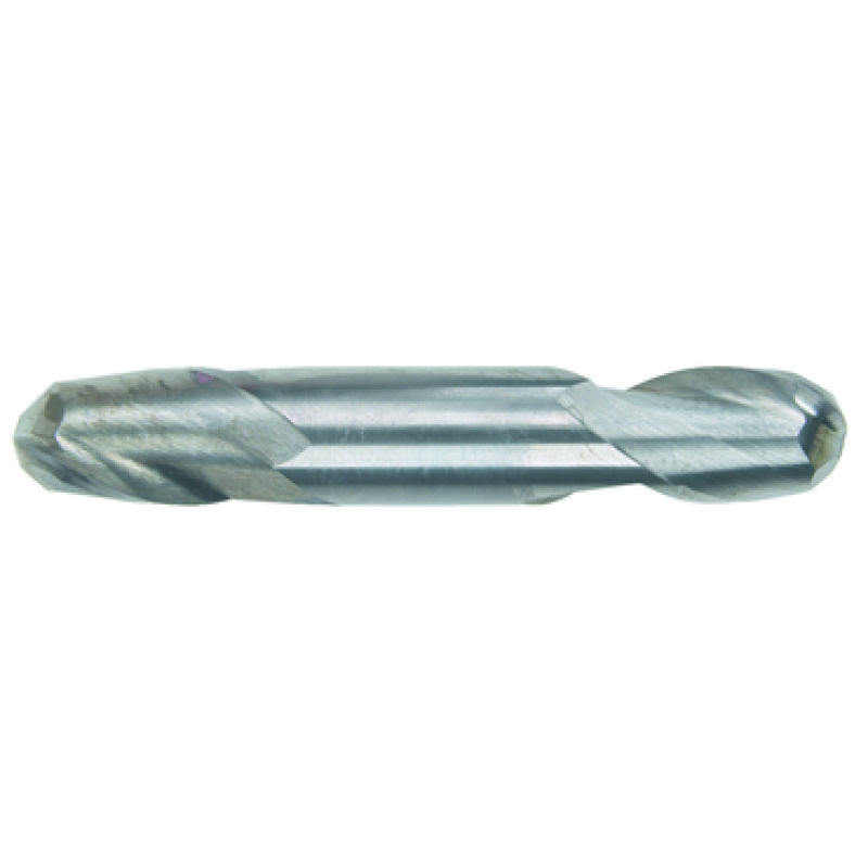 1/16 2 Flute 1/8 Shank Double End Ball Center Cutting Carbide Stub Length ALTiN Made In U.S.A.