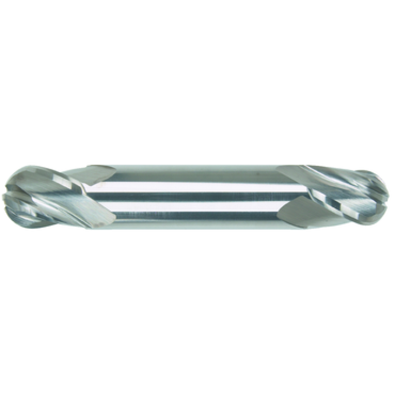 1/16 4 Flute 1/8 Shank Double End Ball Center Cutting Carbide Stub Length ALTiN Made In U.S.A.