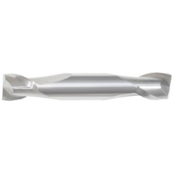 1/16 2 Flute 1/8 Shank Double End Center Cutting Carbide Stub Length Bright Made In U.S.A.