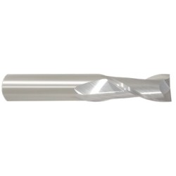 1" 2 Flute 1" Shank Single End Center Cutting Carbide Regular Length Bright Made In U.S.A.