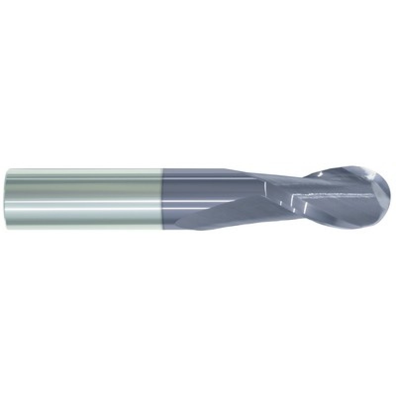5/32 2 Flute 3/16 Shank Single End Ball Center Cutting Carbide Regular Length ALTiN Made In U.S.A.