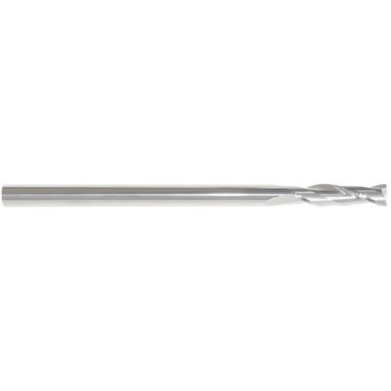 3/8 2 Flute 3/8 Shank Single End Center Cutting Carbide Extended Length Bright Made In U.S.A.