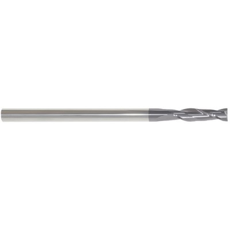 1/2 2 Flute 1/2 Shank Single End Center Cutting Carbide Extended Length ALTiN Made In U.S.A.