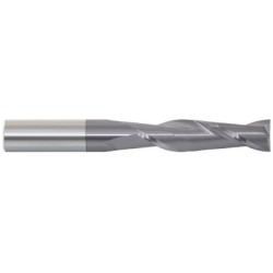 1" 2 Flute 1" Shank Single End Center Cutting Carbide Long Length ALTiN Made In U.S.A.