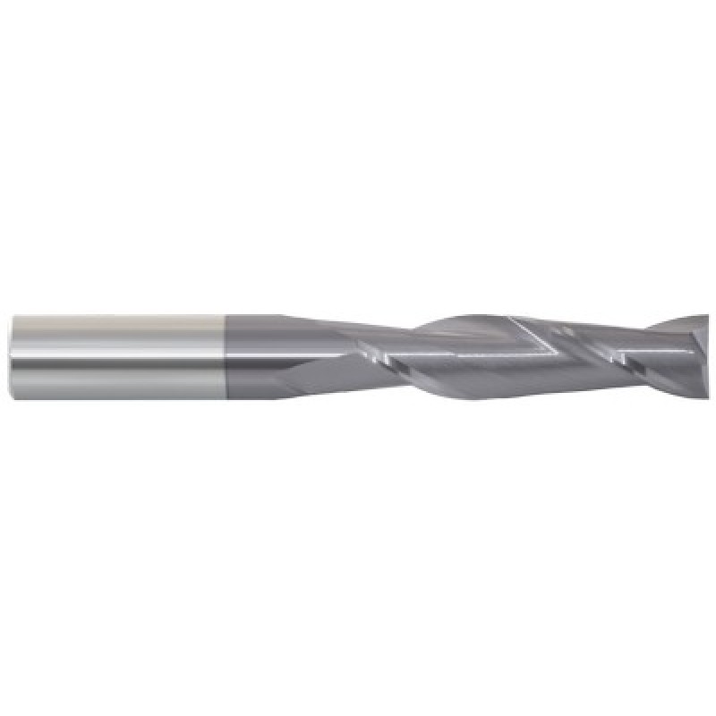 5/32 2 Flute 3/16 Shank Single End Center Cutting Carbide Long Length ALTiN Made In U.S.A.