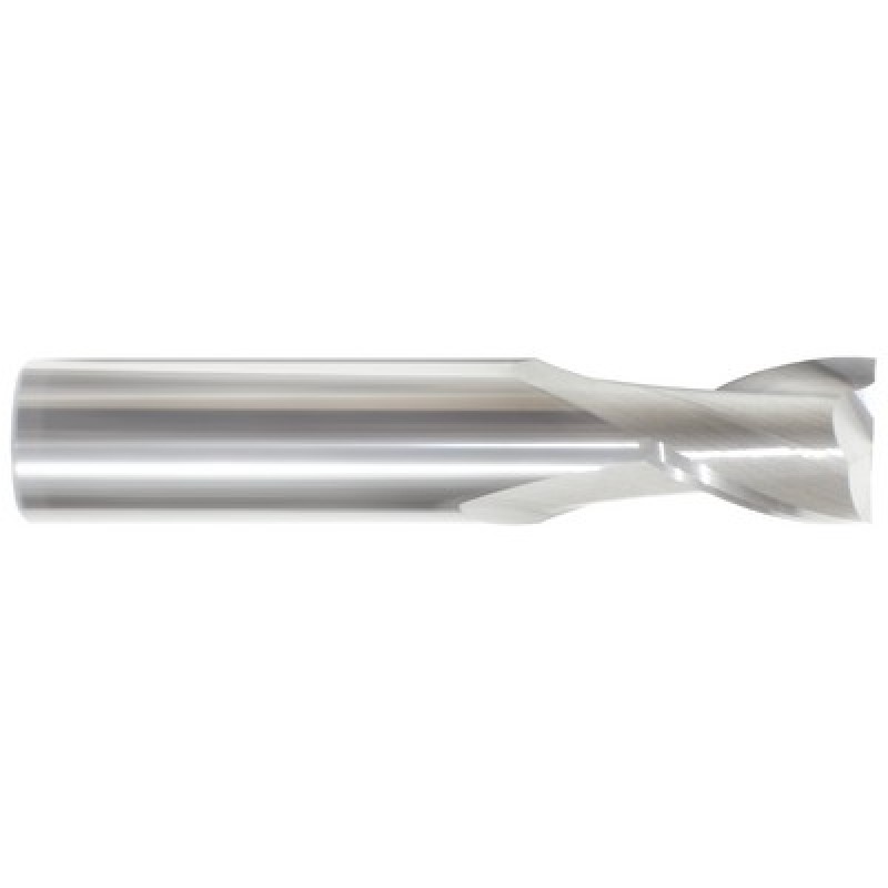 1/32 2 Flute 1/8 Shank Single End Center Cutting Carbide Stub Length Bright Made In U.S.A.