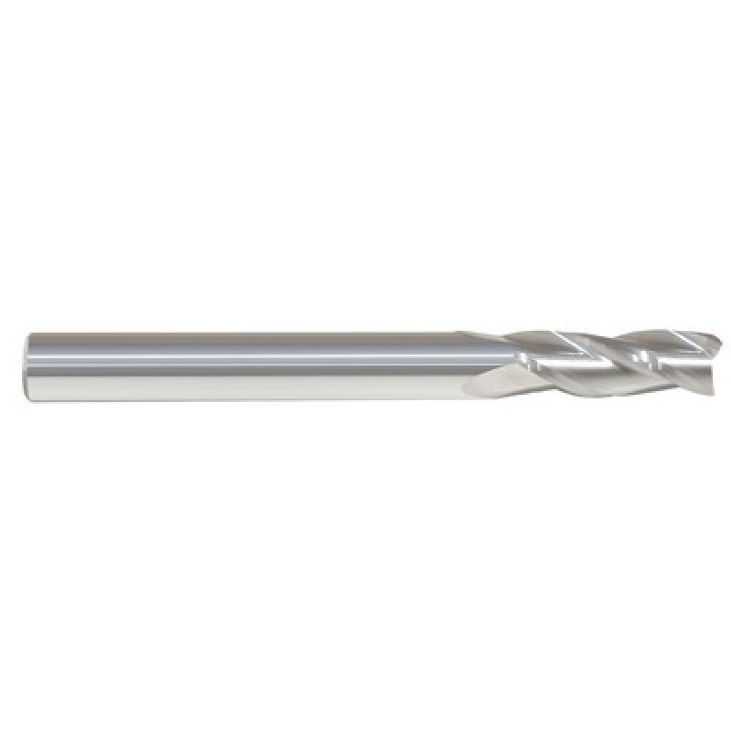1/32 3 Flute 1/8 Shank Single End Center Cutting Carbide Regular Length Bright Made In U.S.A.