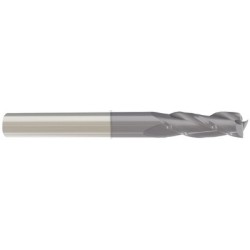 1" 3 Flute 1" Shank Single End Center Cutting Carbide Regular Length ALTiN Made In U.S.A.