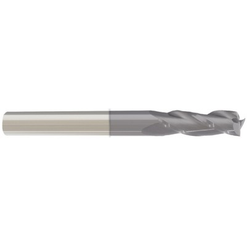 1/8 3 Flute 1/8 Shank Single End Center Cutting Carbide Regular Length ALTiN Made In U.S.A.