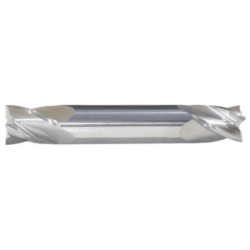 1/8 4 Flute 3/8 Shank Double End Center Cutting Carbide Regular Length Bright Made In U.S.A.