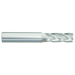 1" 4 Flute 1" Shank Single End Center Cutting Carbide Regular Length Bright Made In U.S.A.