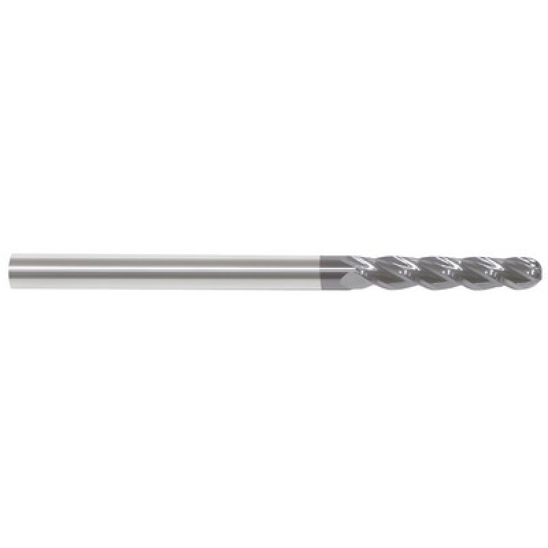SQ End Mill 1/4" Dia. x 1-1/2" LOC x 1/4" Shank Dia. x 6" OAL 4 FL Carbide Uncoated Series 5943