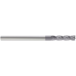 1" 4 Flute 1" Shank Single End Center Cutting Carbide Extended Length ALTiN Made In U.S.A.