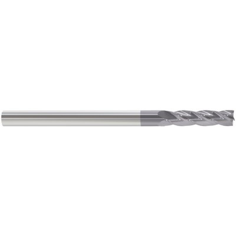 1/4 4 Flute 1/4 Shank Single End Center Cutting Carbide Extended Length ALTiN Made In U.S.A.
