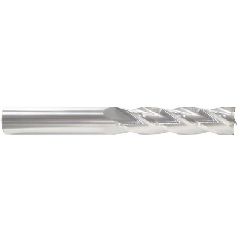 5/32 4 Flute 3/16 Shank Single End Center Cutting Carbide Extra Long Length Bright Made In U.S.A.