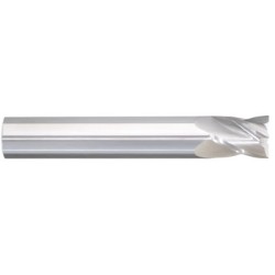 1" 4 Flute 1" Shank Single End Center Cutting Carbide Stub Length Bright Made In U.S.A.