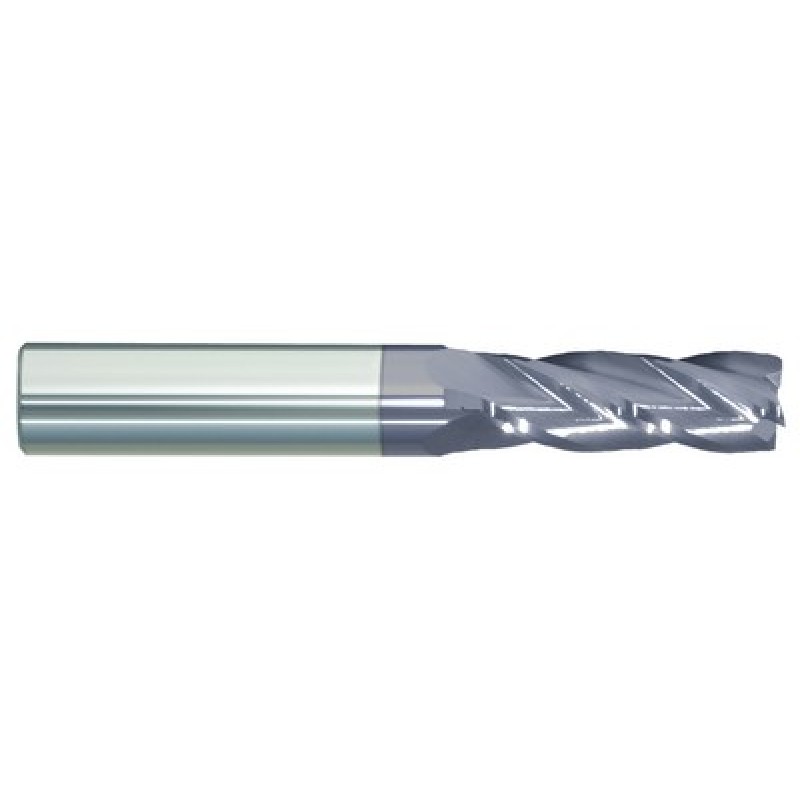 1/32 4 Flute 1/8 Shank Single End Center Cutting Carbide Regular Length ALTiN Made In U.S.A.