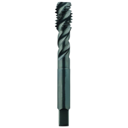 M8 x 1.25 Semi-Bottoming D5 HPT-High Performance Tap-Exotic Alloys Spiral Flute 3 Flutes Powder Metallurgy High Speed Steel TiCN Made In U.S.A.